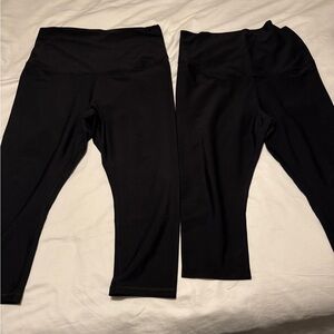 Maternity black cropped leggings